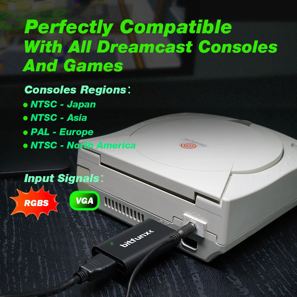 

SEGA DC HDMI HD Converter 1080P Retro Game Console Video Adapter