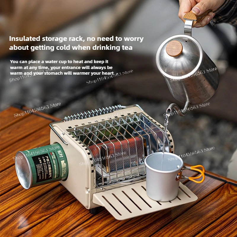 Portable Outdoor Heating Stove, Compact Gas Camping Heater for Fishing & Winter Outdoor Activities