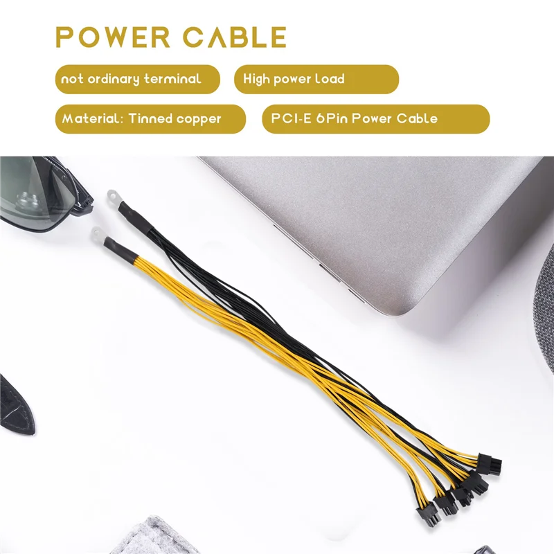 

A34M-30Cm 6 Pin Connector Server Power Cord Pcie Express For P3 S7 S9 S11 Bitmain Mining Machine Support Miner Power Cord