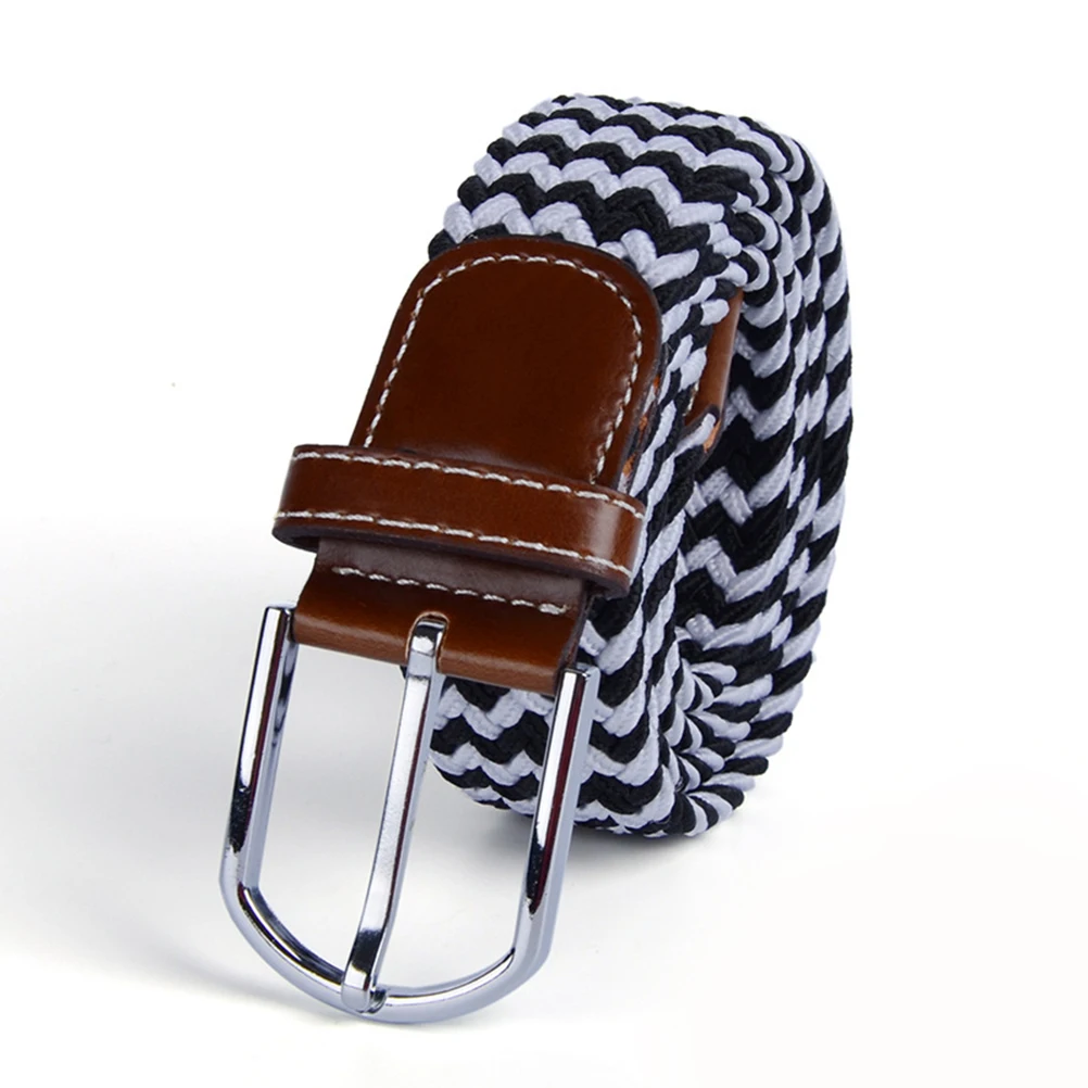 

Elastic Waistband Men Braided Belt Belts for Woven Stretch Mens Twine Women Men's