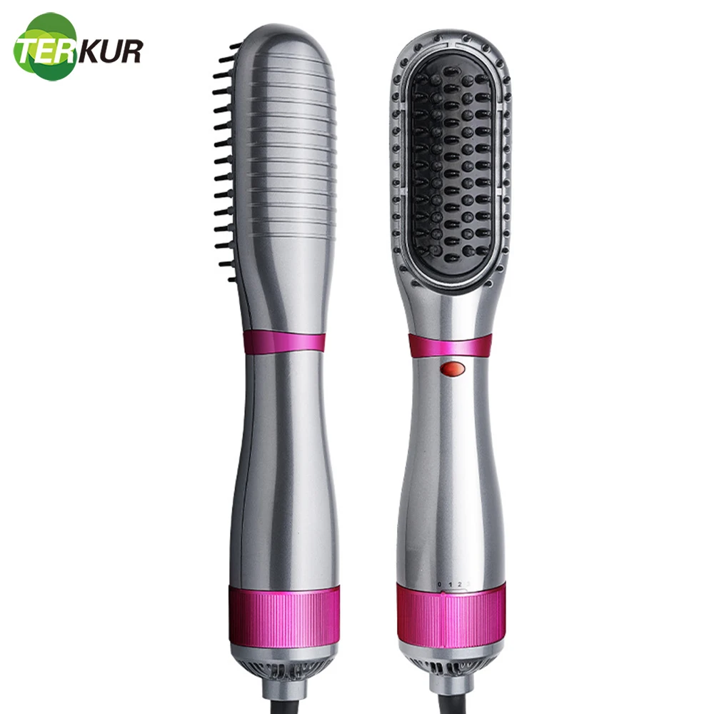 Electric Hair Dryer Comb Straightener Dual-purpose Hot Air Brush Ceramic Anti-ironing Blower Multi-function  Styling Tools