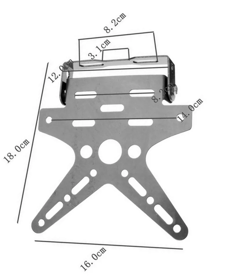 Motorcycle License Holder Mount Bracket Number Plate FOR BMW F800GT F800R F800S F800ST HP2 EnduRo HP2 Megamoto AdventuRe