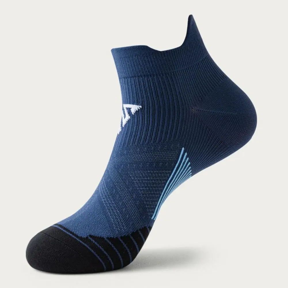 3 pares de calcetines deportivos de retales a la moda para hombre, calcetines antideslizantes transpirables para correr, calcetines de tubo corto a rayas para hombre