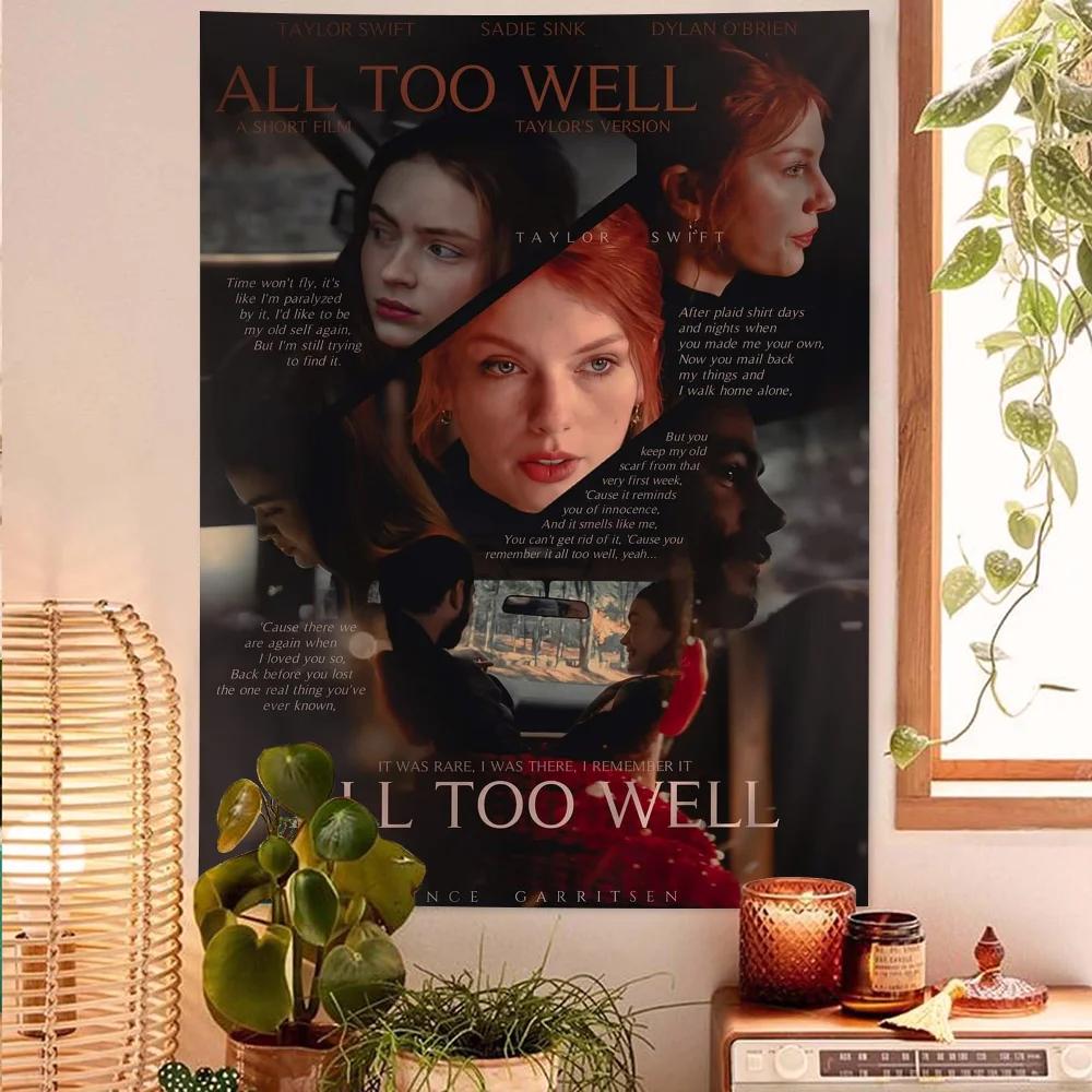 نسيج أنيمي معلق لديكور المنزل ، فيلم قصير ، جيد جدا ، كلمات ، التارو ، الهبي ، سجاد الحائط ، النوم ، الهبي