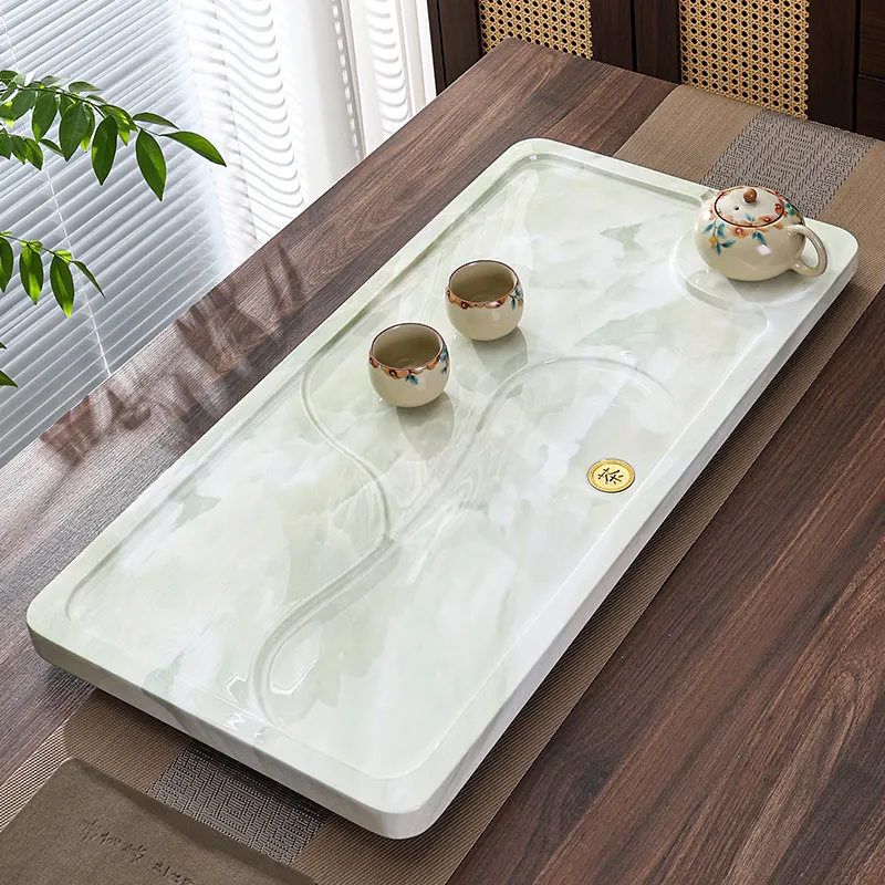 

Hospitality Dining Tea Tray Living Room Rectangle Long Valet Office Ceremony Tea Tray Accessories Decorative Bandejas Teaware