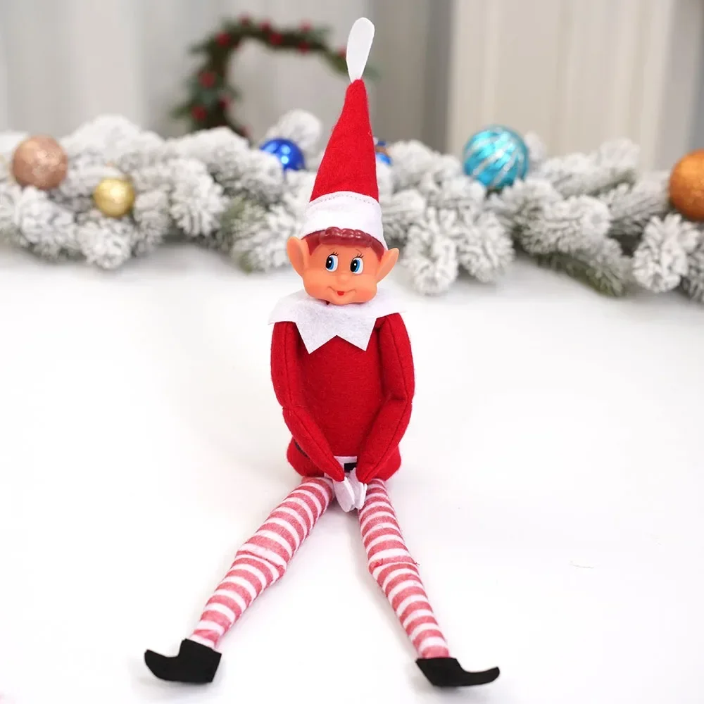 Christmas Elf Doll New 42cm Bookshelf Fairy Doll Christmas Doll Accessories Desk Ornaments Home Decorations Kids Gift