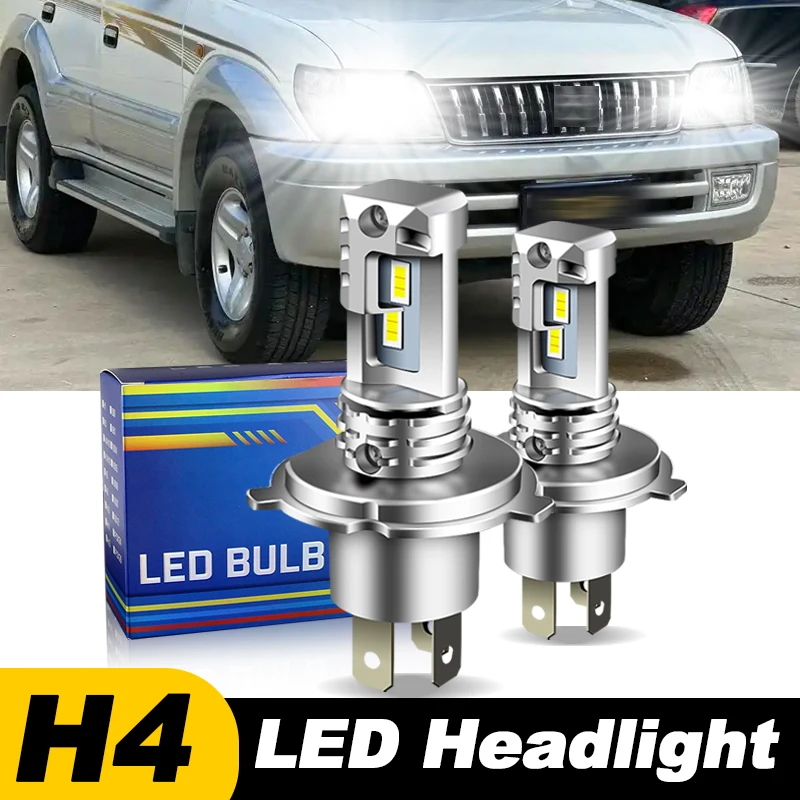 

1 шт./2 шт. для Toyota Land Cruiser Prado (J12) 2002 2003-2009 супер яркий белый 12000 лм H4 9003 светодиодные фары дальнего/ближнего света