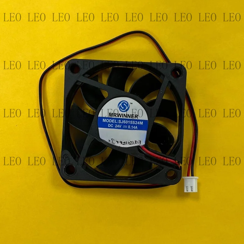 MY 1PCS For SJ6015S24M 6015 DC24V 0.14A 6CM 2-wire silent cooling fan