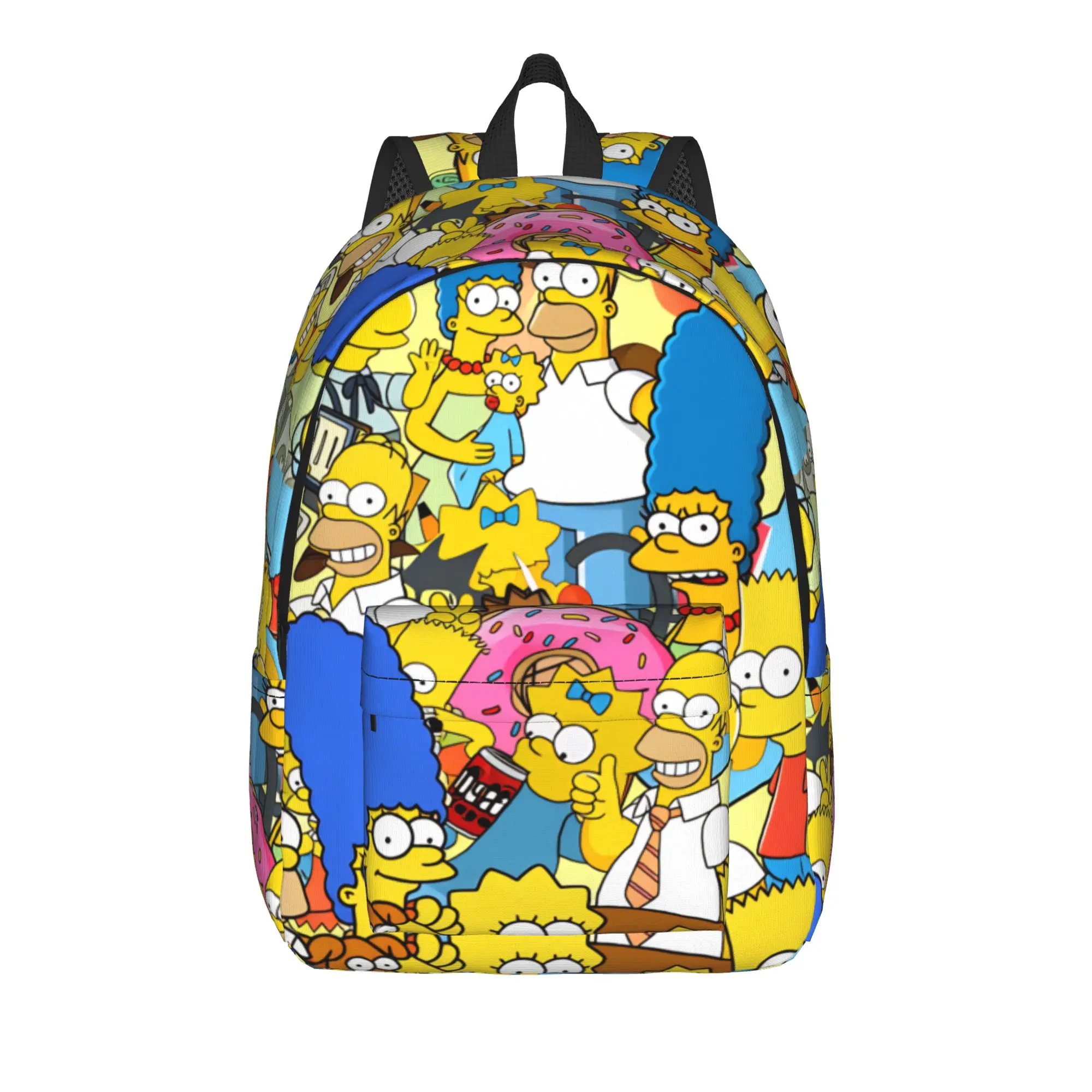 S-Simpsons Family Collage Poster Backpack  Trekking Backpacks Women Casual School Bags Designer Large Rucksack