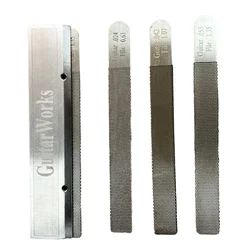 4PCS/Set Guitar Nut Files Fret Crowning Slot Filing Luthier Repair Tool Kit For Making Guitar Frets Smooth Without Damage