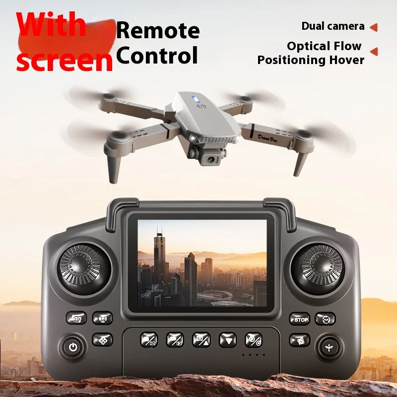 

E88 Upgraded Drone with Dual Camera Optical Flow Positioning Remote Controlled Quadcopter Toy with for Aerial Photography