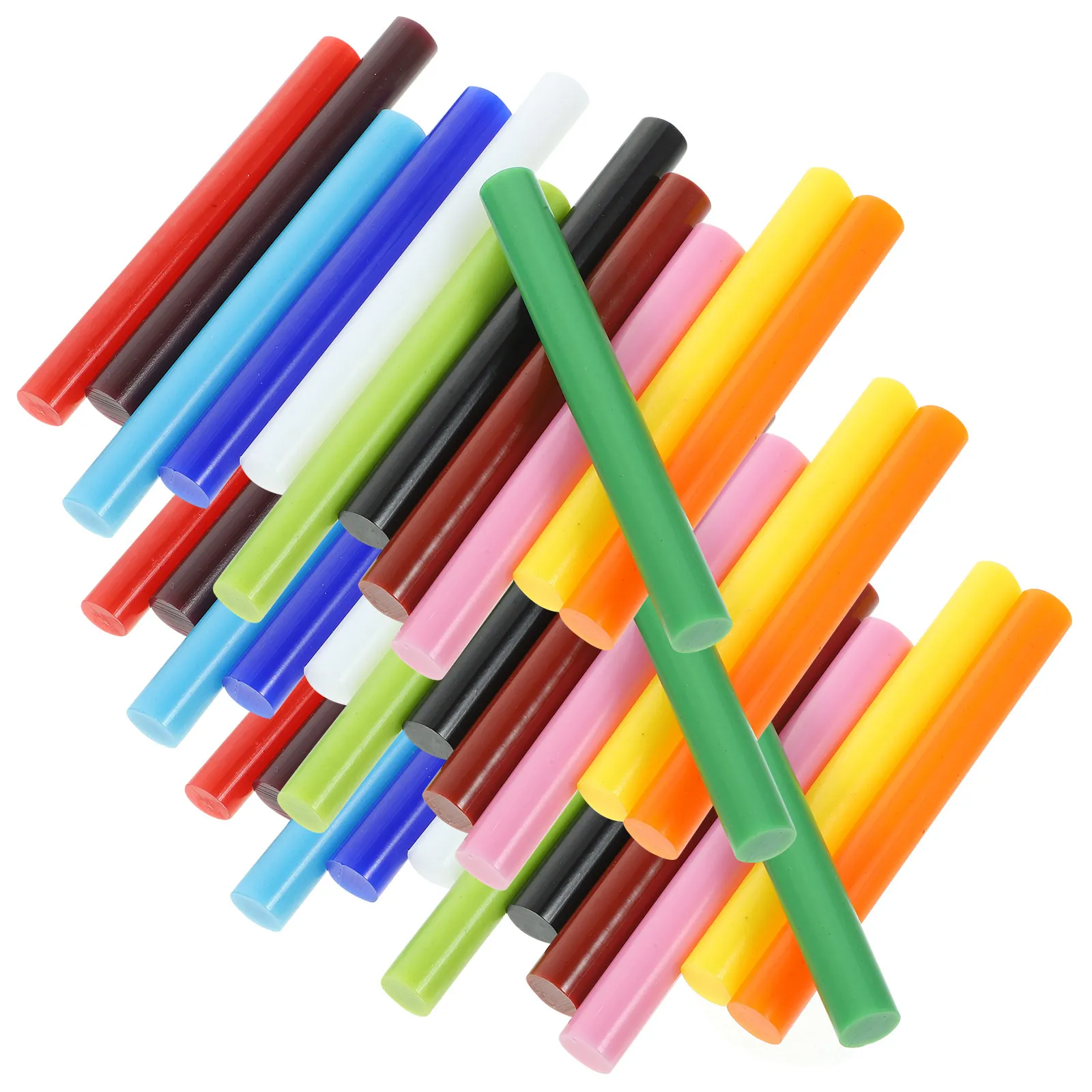 36Pcs Colored Hot Glue Sticks for DIY Crafts Heat Resistant Strong Adhesion Quick Melting Craft Glue Stick for Paper Glass