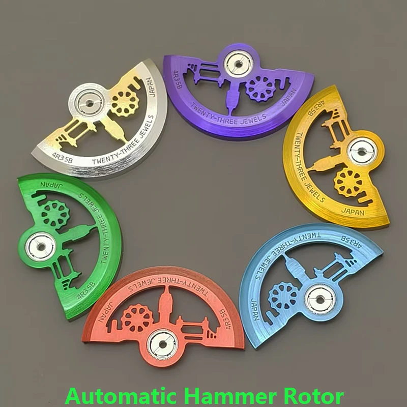 Mod NH35 NH36 Movement Rotor Wacth Pendulum Fits NH35 NH38 NH39 4R35 7S26 NH36 Movement Pendulum Oscillating Weight Hammer Parts