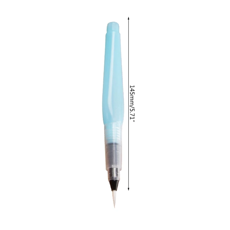 2 pièces/paquet pinceaux aquarelle stylos peinture lettrage dessin coloration pointe pointue Aqua brosse rechargeable Art