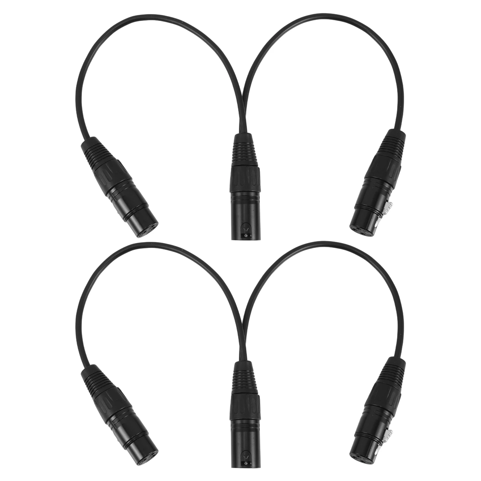 

2 Pcs Balanced Audio Cable Splitter Microphone Extension Cord Male to Female Noise Reduction Mixer Speaker Guitar
