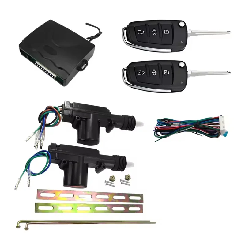 A03Z-Vehicle Anti-Theft Device 24V Truck Central Door Lock Remote Control Waterproof Dust-Proof One-Way Trucks With Key
