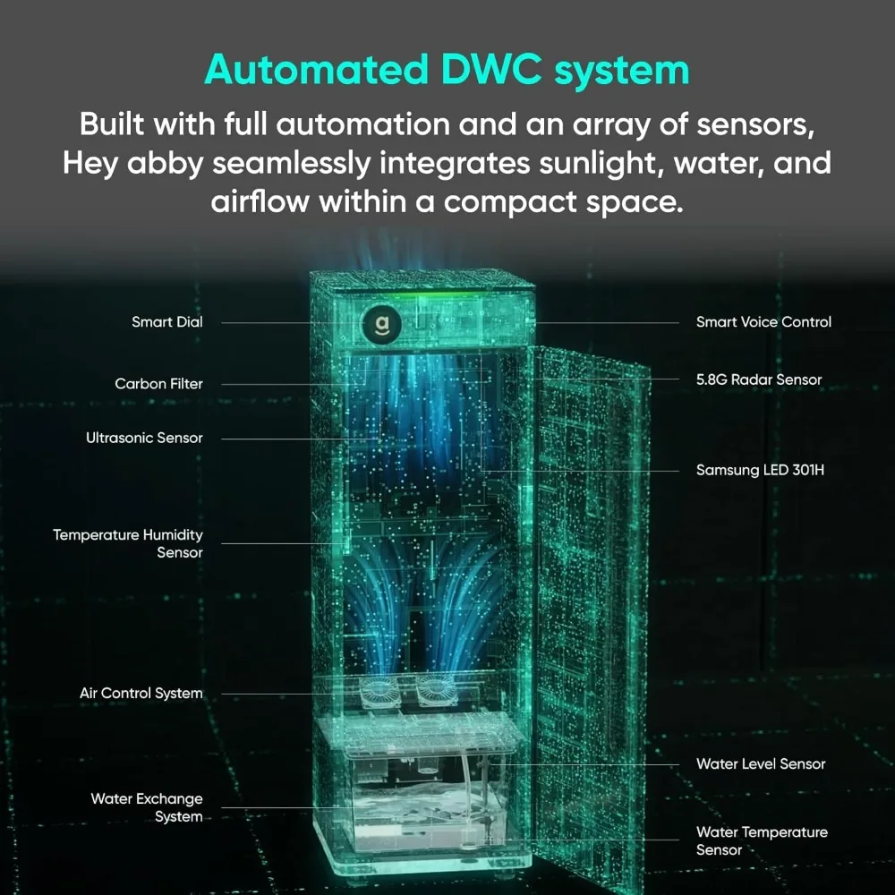 Boîte de plantation version OG intégrée, tente de plantation automatique, système hydroponique intelligent d'intérieur avec lumière LM301H