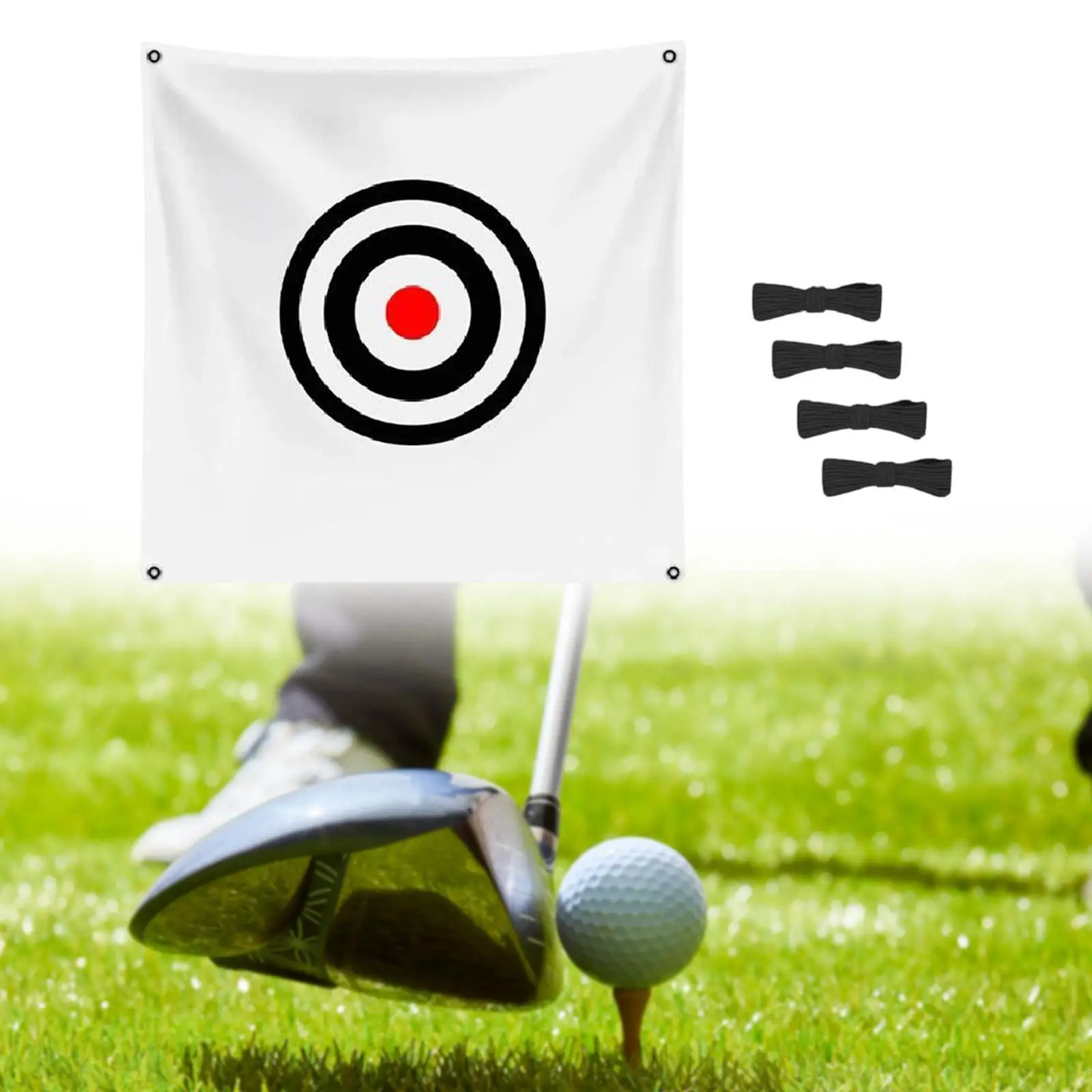 Golf Hitting Net Portable Swing Aiming Exercise Golf Target Cloth Training Aid for Indoor Outdoor Golfing Yard Sports Beginner