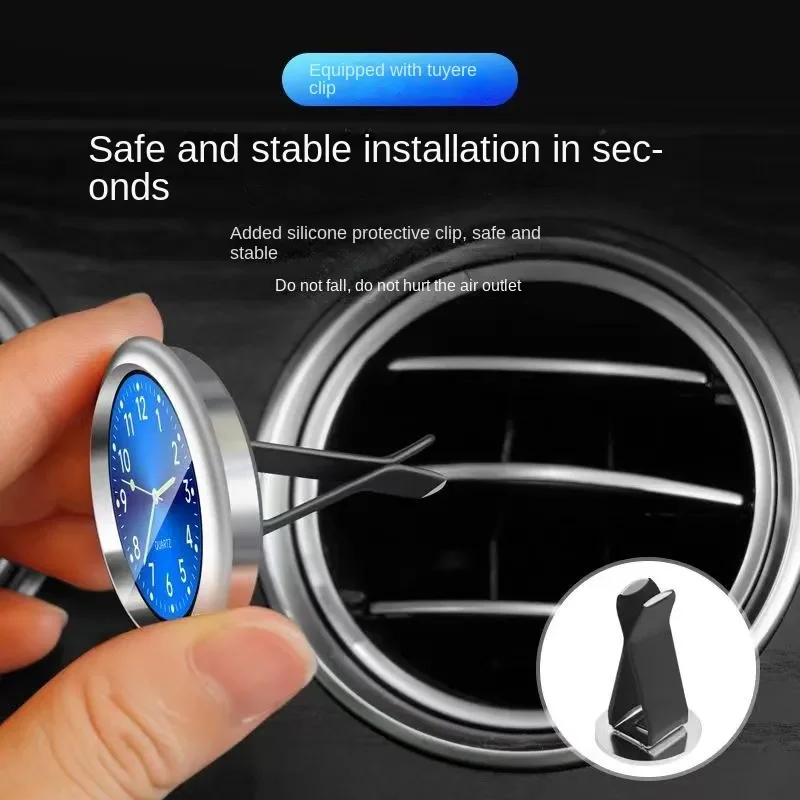 Mini Luminous Car Clock Waterproof Electronic Clock Quartz Watch Bicycle Motorcycle Watch Auto Dashboard Clock In Car 40MM