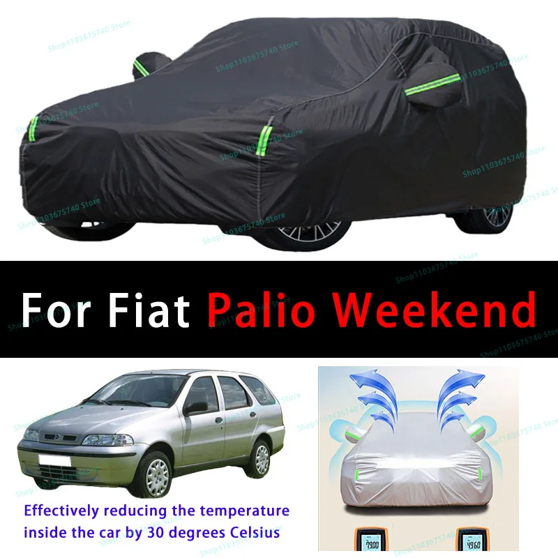 

For Fiat Palio Weekend Summer Full Car Covers Outdoor Sun uv Protection Dust Cooling Protective Auto Protective Cover