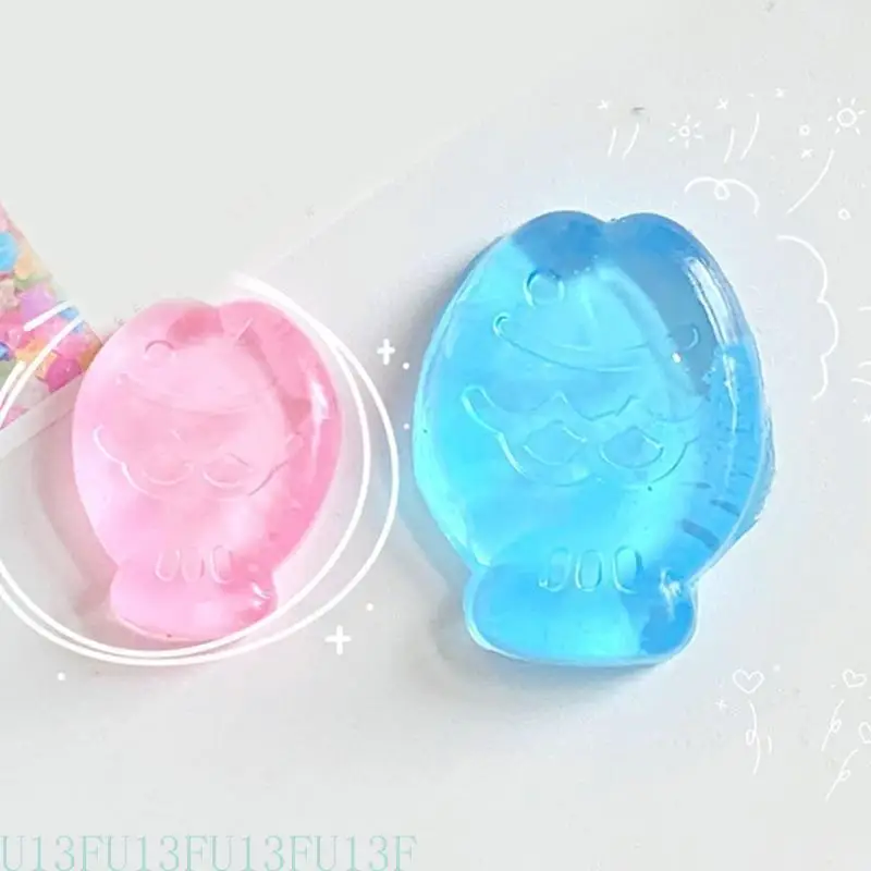 U13f Adorkable Squeeze Spielzeug Neuheit Knebel weiche Squeeze glitzernd Taiyaki für Kinder Angst reduzieren lustige milde