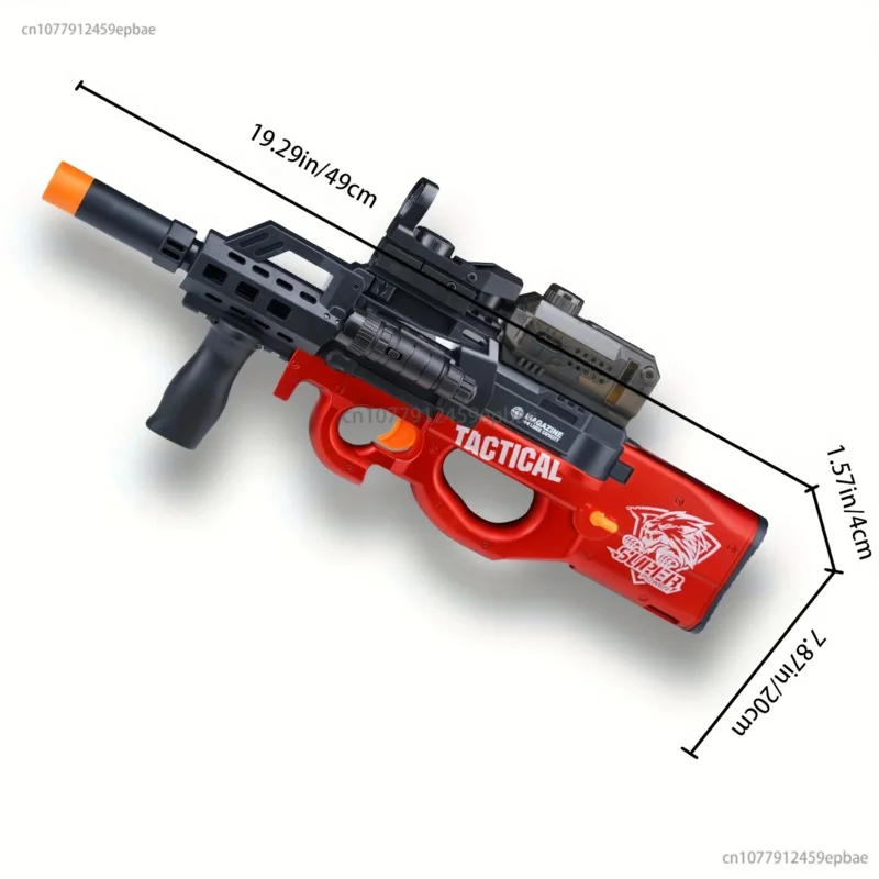 P90 Elektryczny pistolet do żelu z kulką Ręczny i automatyczny pistolet do żelu z podwójnym trybem z celownikiem perkusyjnym i goglami Gra zespołowa