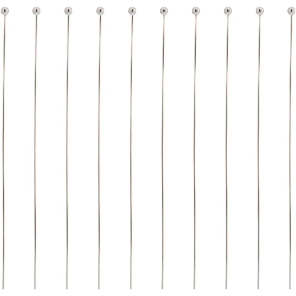 200 Stück Edelstahl Kugelkopf stifte, Draht nadel Kopfnadeln 24 Gauge Satin stifte Schmuck herstellung Zubehör zum Basteln
