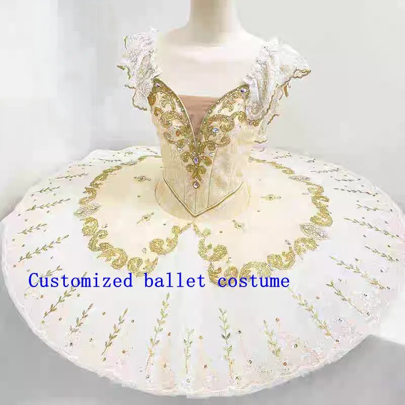 

Customized Ballet Skirt Silver Fairy Sleeping Beauty Ballet Skirt Performance Dress Tutu