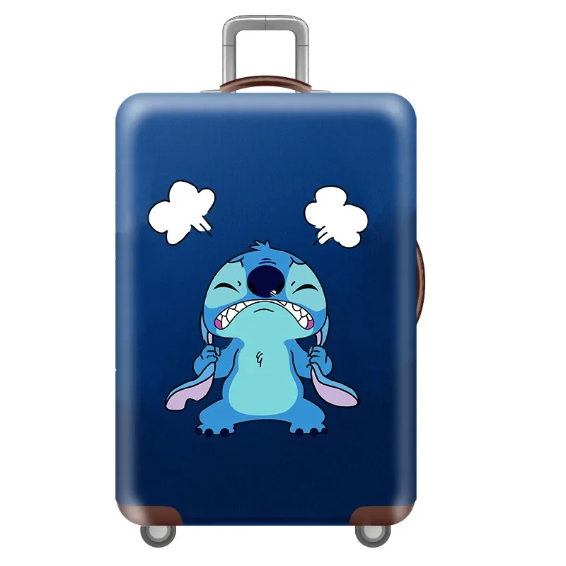 Disney Stitch Travel Suitcase Dust Cover Cartoon Thicker Luggage Protective Cover for 18-32 In Travel Suitcase Cover Accessories