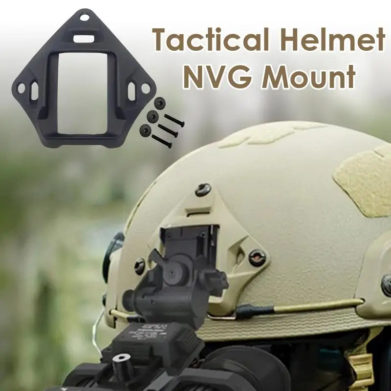 NVG Hard Hat Mount Alloy Lightweight NVG Mount With Screws Easy Installation Multifunctional Sports Camera Bracket Base