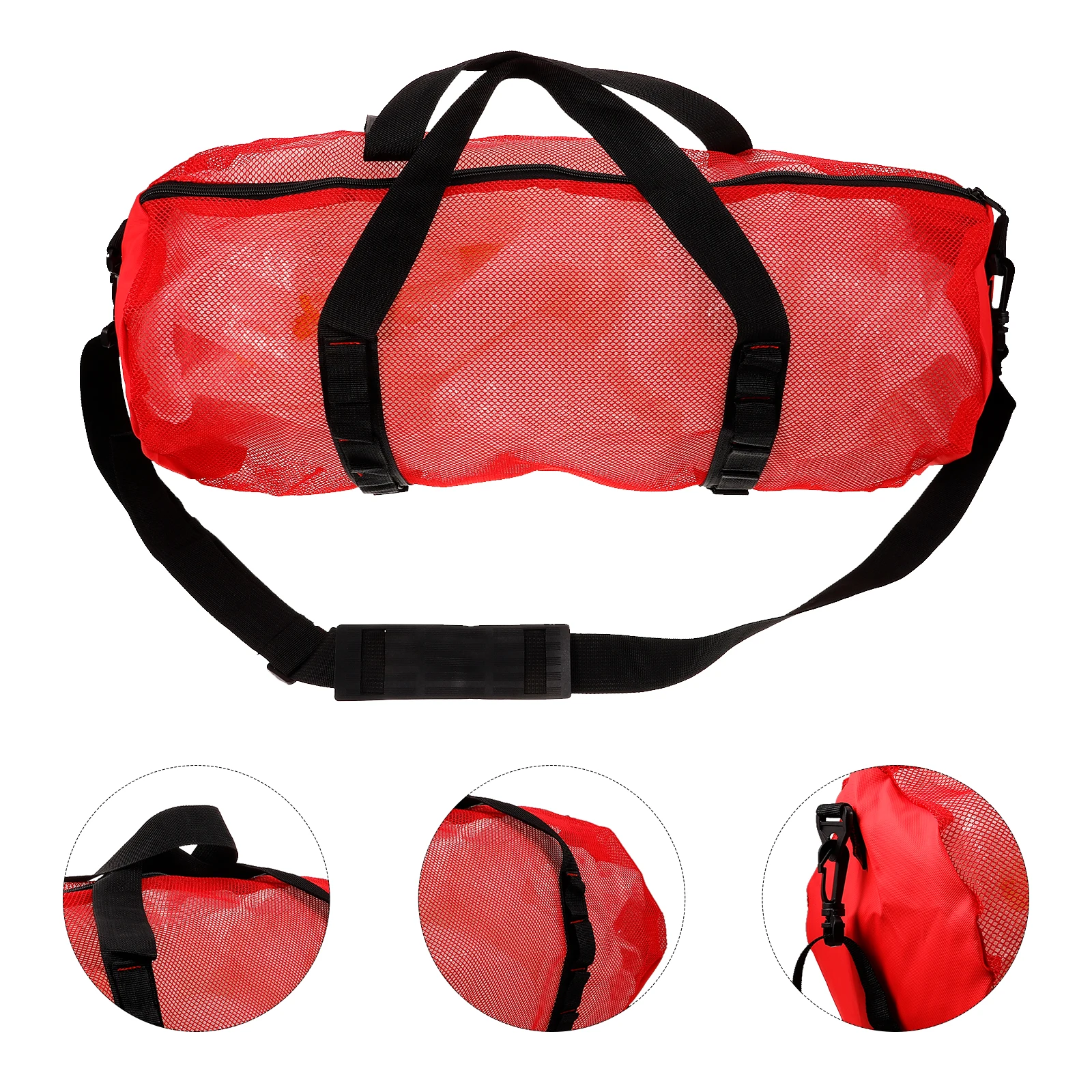 

Capacity Lightweight Portable Storage For Women Travel Swimming Pool Use Handles Zipper Pouch Large Beach Mesh Beach Tote Bag