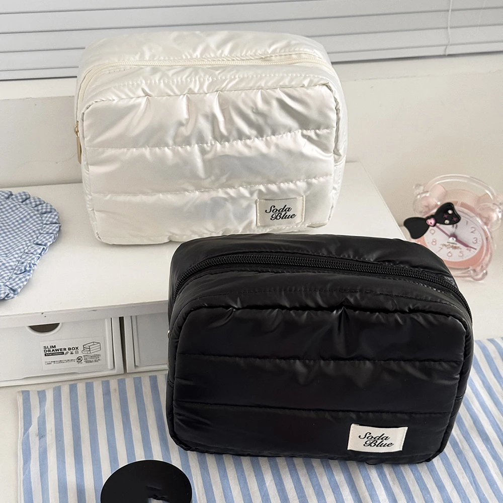 Großhandel große Kapazität wasserdichte Make-up-Handtasche Reise Frauen kosmetische Toilettenartikel Aufbewahrungstasche elegante Damen quadratische Reißverschlusstasche – Detail 10