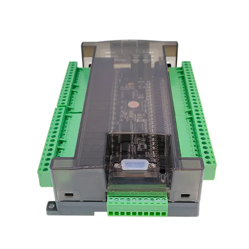 Imagen 2 del producto FX3U 48MR 48MT 24 entradas 24 salidas con RS232 RS485 38400bps relé Transistor PLC controlador lógico programable 6AD 2DA