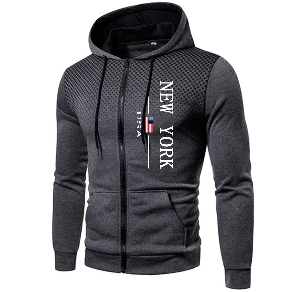 2023 nieuwe collectie heren hoodie met rits City Vibe mode sweatshirt met capuchon herfst winter dagelijks casual sport motorrijden jas