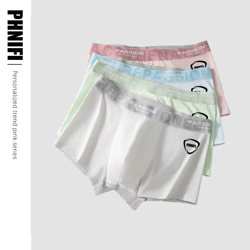 

Fashion Printing Thin Cotton Panties For Men Seamless Boyshorts Body Shaping Casual Shorts Ladies Boxer Briefs Soft Underwear