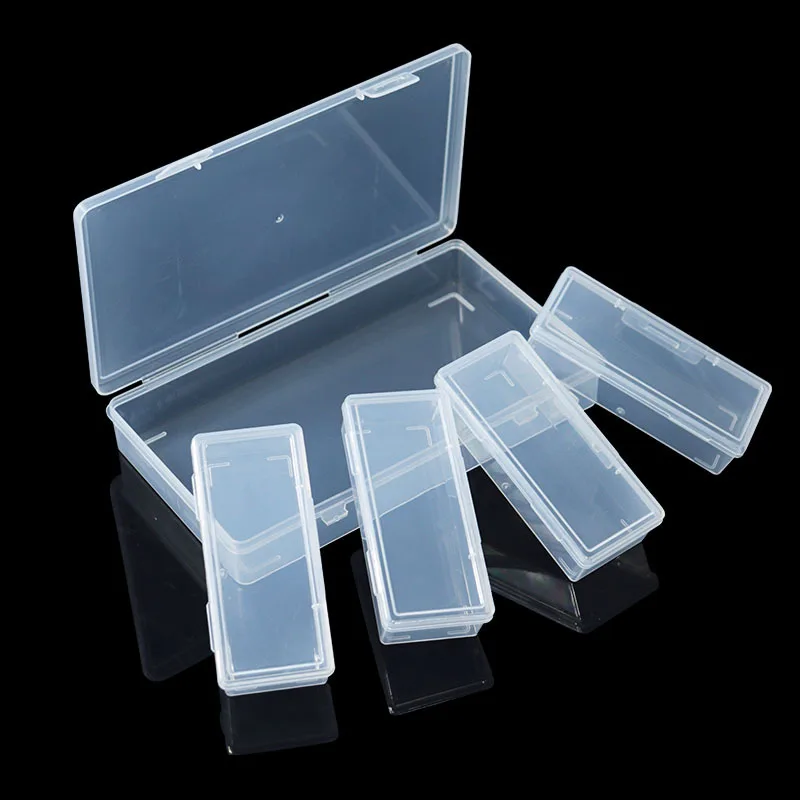 4/6 Grid Transparent Rectangular Plastic Storage Box Detachable DIY Pill Seed Bead Jewelry Container Fishing Gear Organizer Box