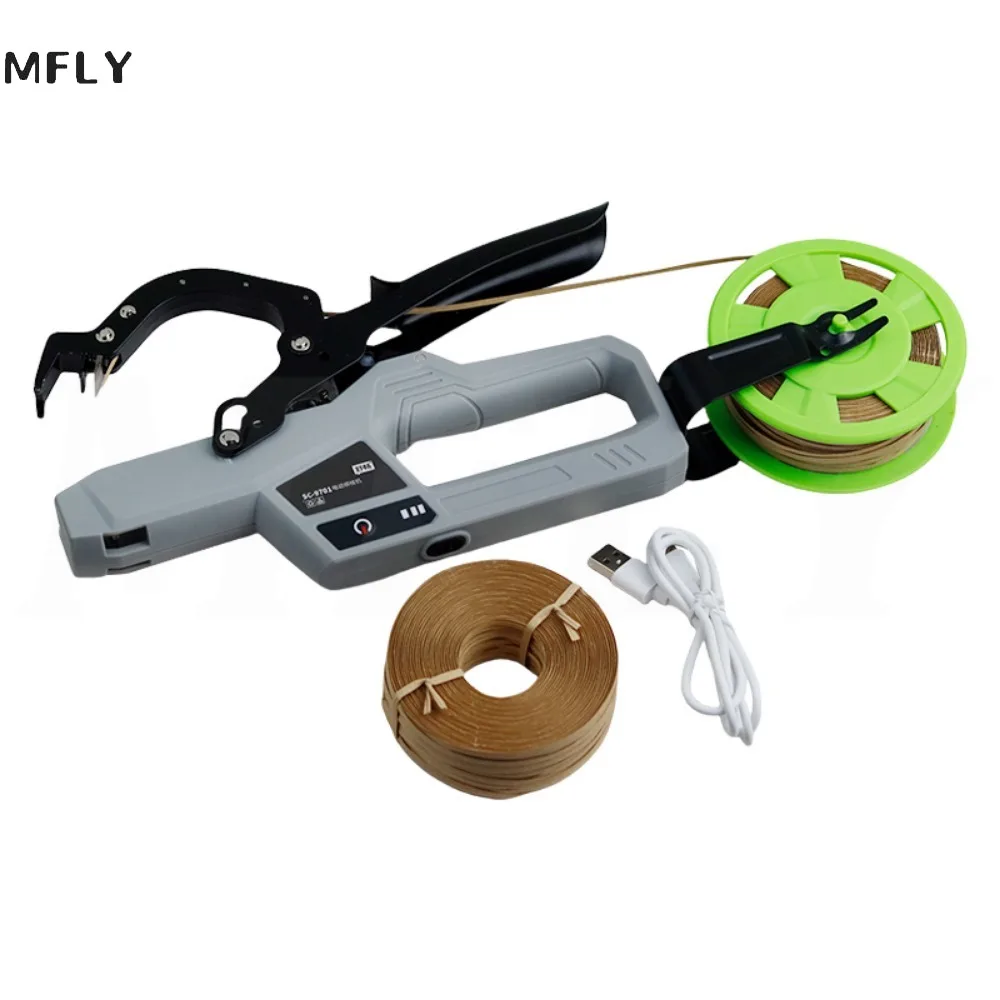 

Electric Binding Machine Garden Tools Plant Tying Tool VegetableStem Strapping Tapener Machine Electric Plant Tying USB charging