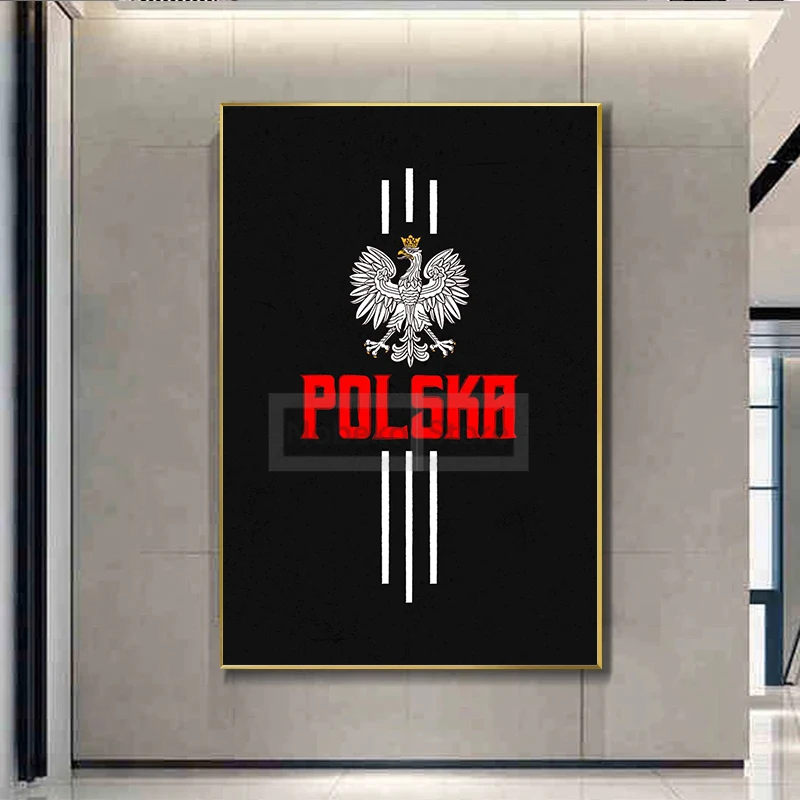 Poland Poster Polish Polska Pride White Eagle Warsaw Poster and Prints Gift Canvas Painting Wall Art Pictures Home Room Decor