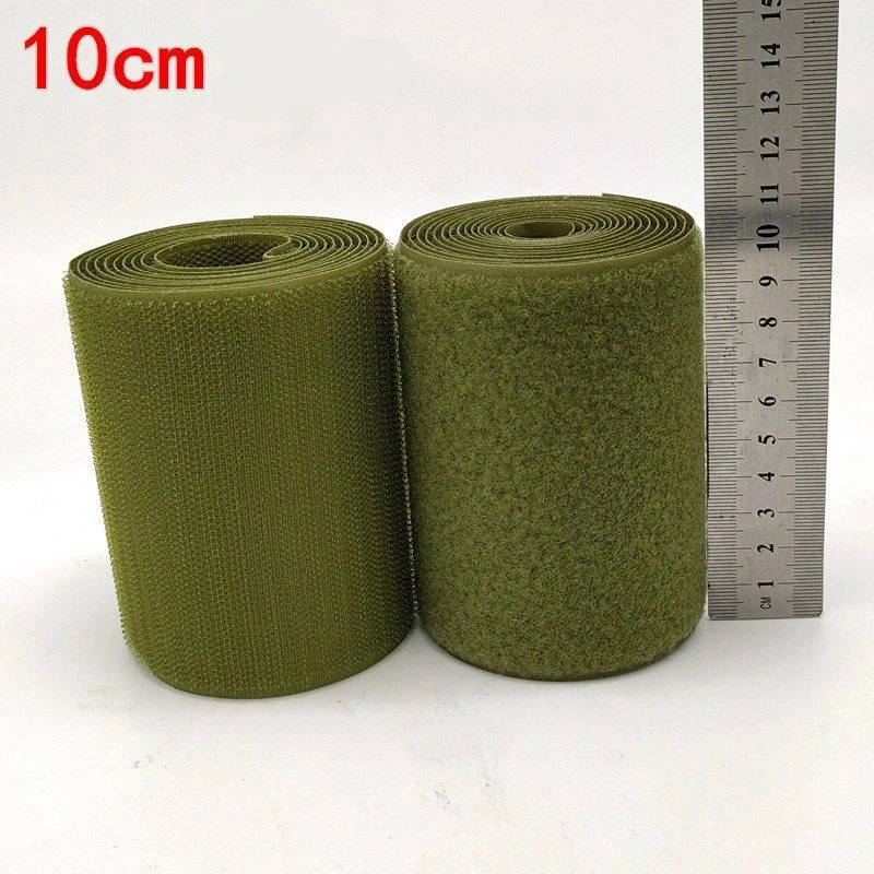 2/5/10cm di larghezza Army Green Hook Loop Fastener Tape Magic Strap per reggetta panno Shose Patch Stickers accessori per cucire fai da te