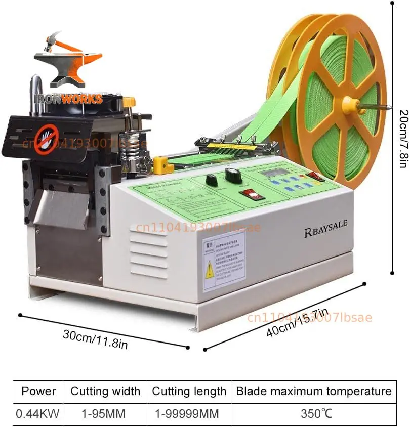 450W Automatic Computerized Rope Cutting Machine Cold and Hot Zipper Cutting Ribbon Cutting Webbing Machine Elastic Band