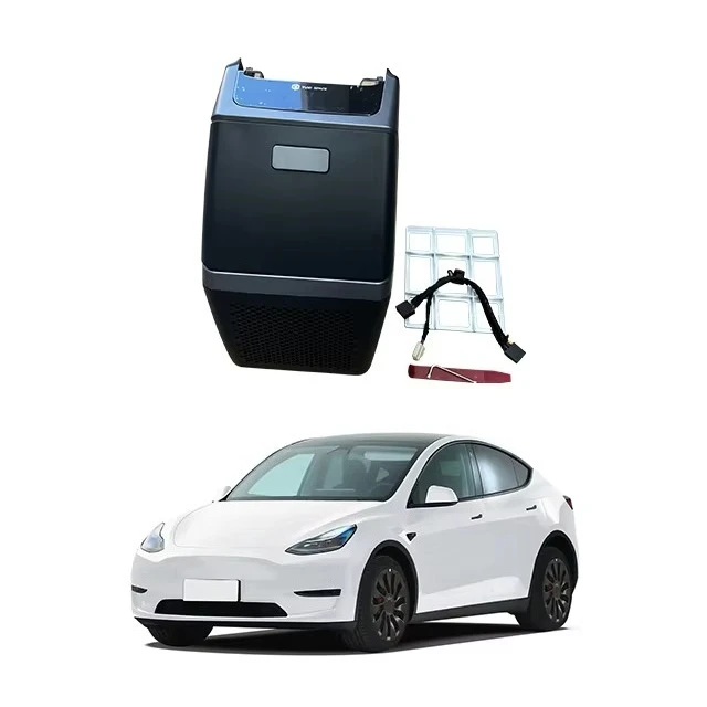 For Tesla Model Y Car Refrigerator, Capable of Cooling and Heating, Rear Non-destructive Installation of Small Refrigerator