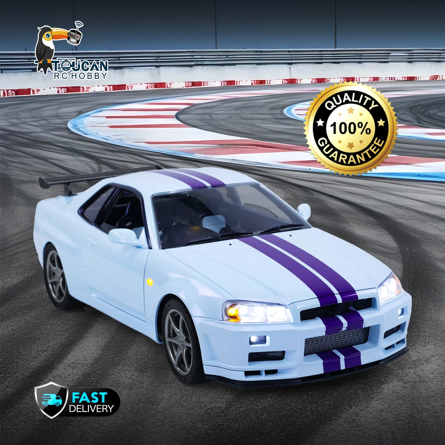 

Гоночный автомобиль Capo 4x4 1/8 R34 RC Drift RTR, металлические высокоскоростные автомобили, бесщеточный двигатель TOUCAN RC HOBBY, Радиоуправляемый автомобиль «сделай сам»