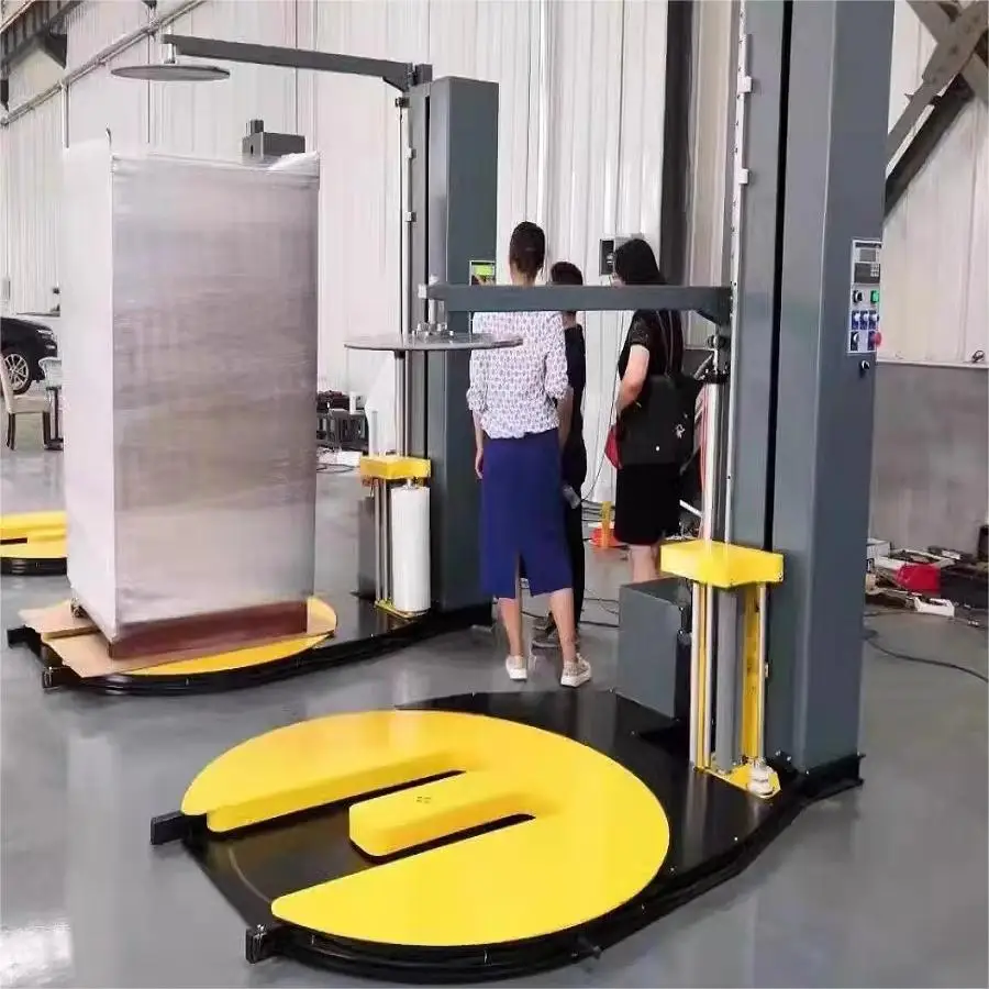 Standard Pallet Pre Stretch Film Wrapper Automatic Packaging M Type Wrapping Machine for Bulk Order Customize