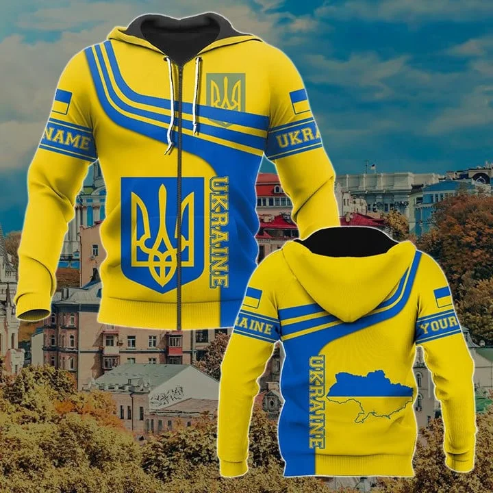 Spring and Summer Country Flag Ukraine Ukrainian Pullover Tracksuit 3dprint Men/women Harajuku Casual Funny Jacket Hoodies