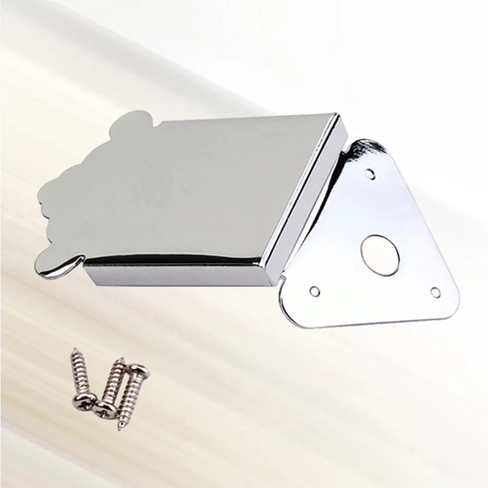 

Flyless Pull Board Triangle Tailpiece Metal with Cover Mandolin Parts for Guitar