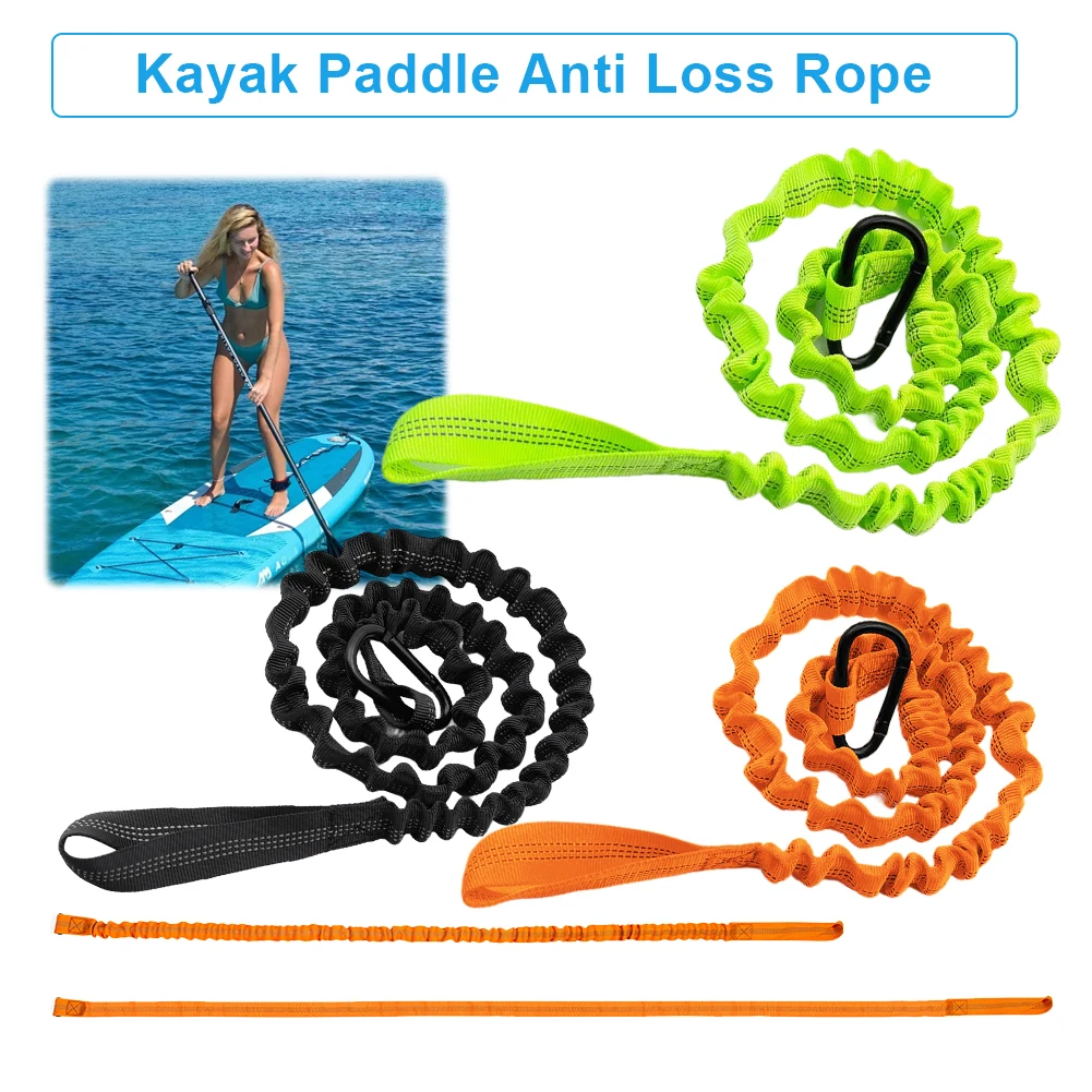 Fishing Kayak Paddle Leash - Kayak Paddle Leash Adjustable Stretchable Strap