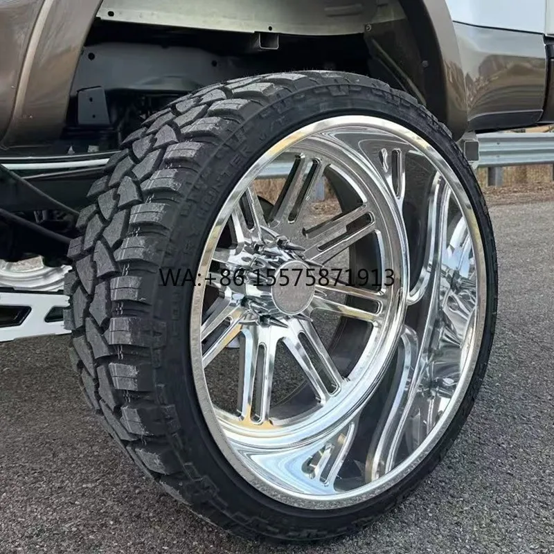 

Кованые полированные диски 24x12, 6x5.5, 6x139.7, 8x6.5, 8x170, 8x180, 22x12, 24x14, 20x10 Super Single для грузовиков