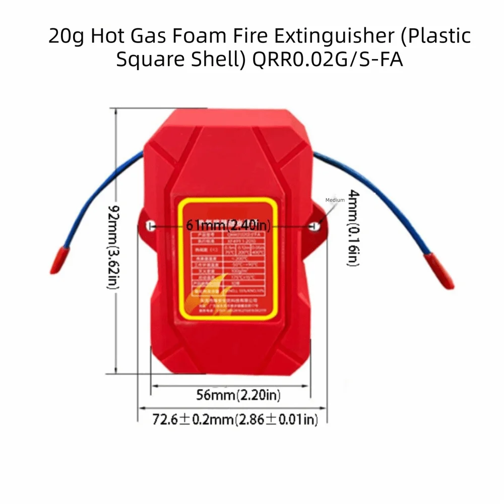 Dual-Line Design Flame Retardant Device Automatic Activation Non Pollution Automatic Fire Extinguishing Sticker Flame Retardant