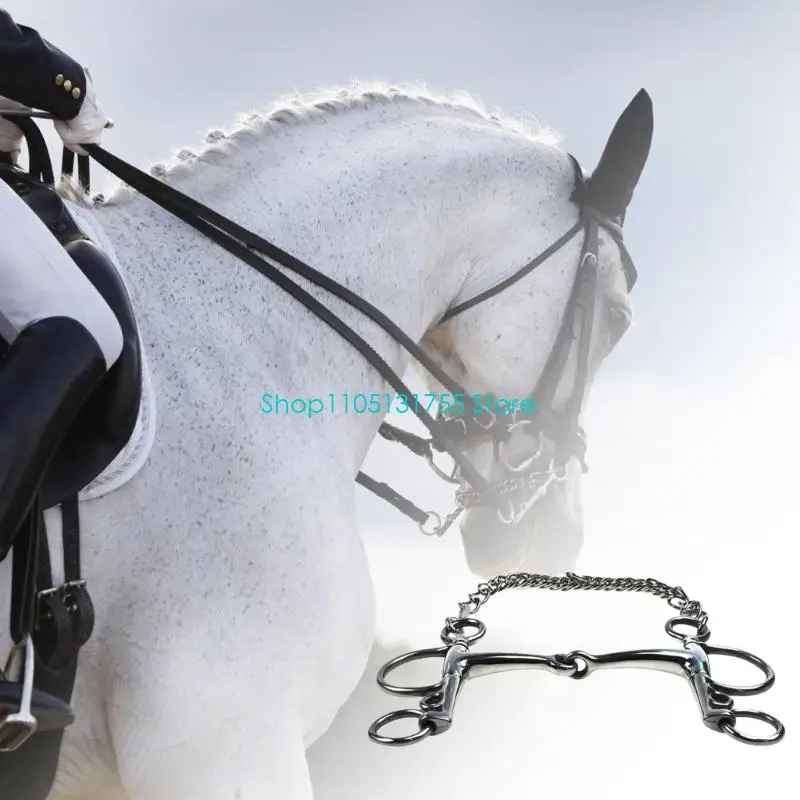 K0EF ذراع الفروسية تصميم مريح لقمة الحصان مع معدات احترافية مقاومة للتآكل من الفولاذ المقاوم للصدأ