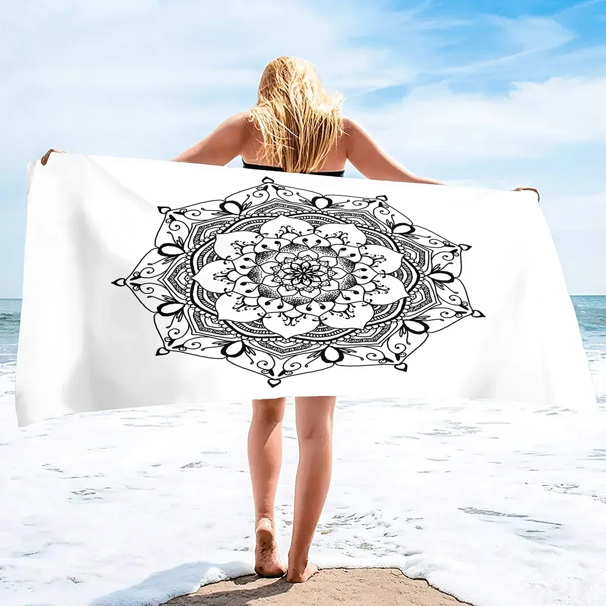 Oversized Microfiber Beach Towel,Quick Dry Sandproof Compact, Beach Gear Stuff Travel Lighterweight Towels for Camping Picnic